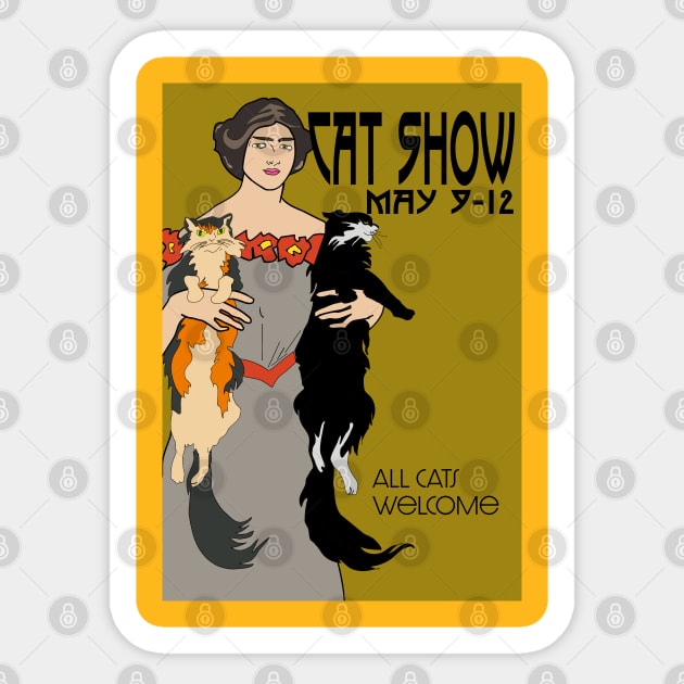 Cat Show Aficionado Sticker by ElsewhereArt